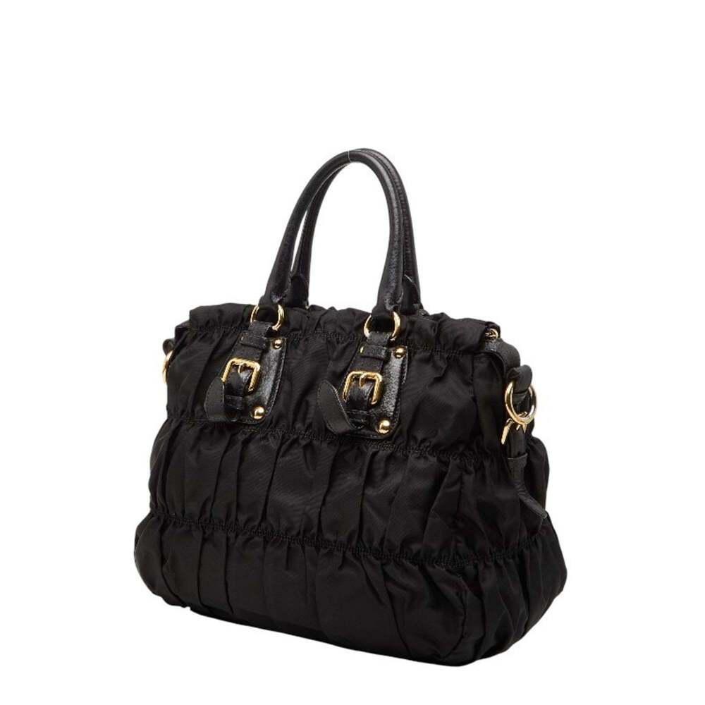 PRADA Black Leather Shoulder Bag - Picture 2 of 14